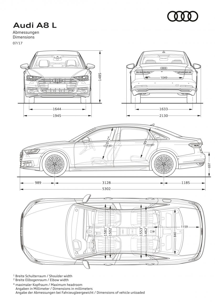 Схема Audi A8 L 55 TFSI Quattro (D5) 2017 года  (WW) (фото 116 из 116)